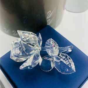 Swarovski Crystal Rose Figurine